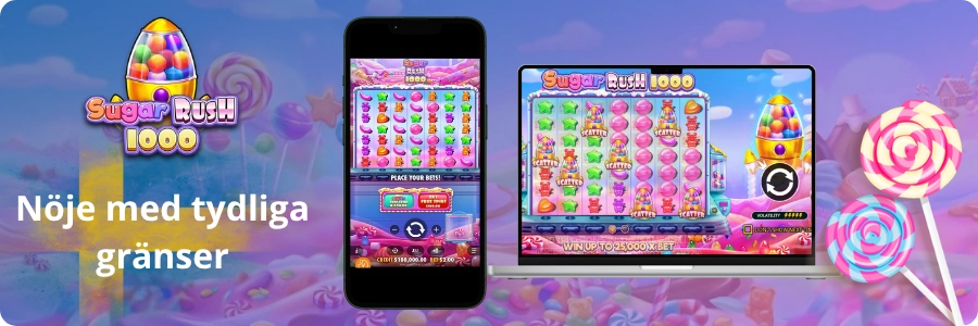 Ansvarsfullt spelande i Sugar Rush 1000