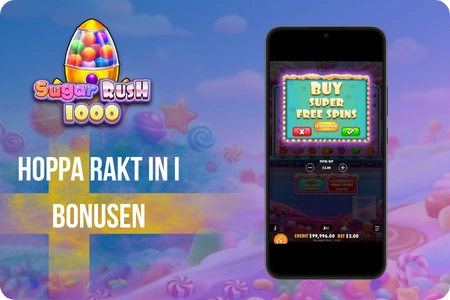 Köp av bonusfunktion i Sugar Rush 1000