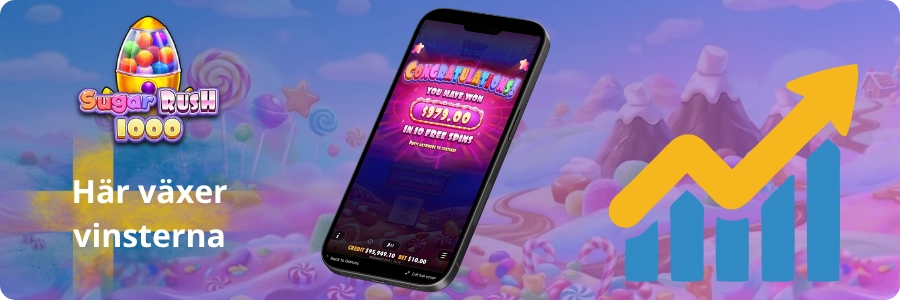 Bonusfunktioner och multiplikatorrutor i Sugar Rush 1000