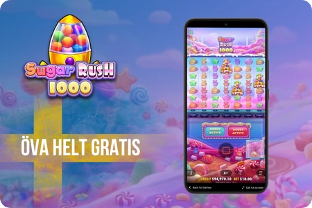 Fördelar med gratisläget i Sugar Rush 1000