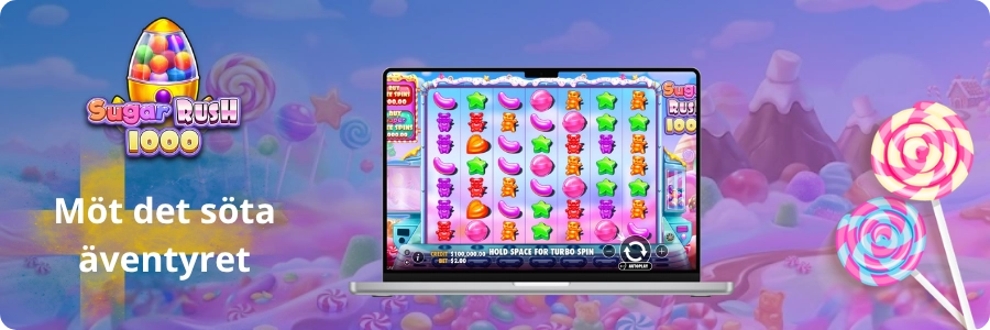 Översikt av slot Sugar Rush 1000