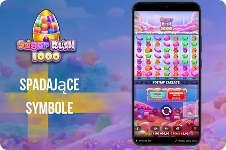 Spadające symbole w Sugar Rush 1000