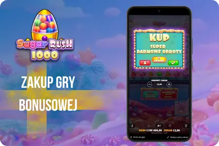 Zakup funkcji bonusowej w Sugar Rush 1000